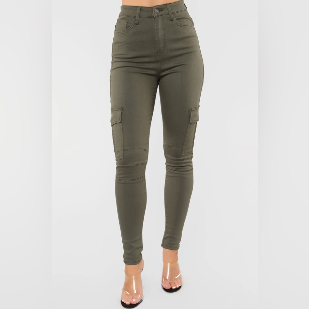 Cargo Jeans - Olive